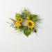 The Holiday Aisle® 17.5" Artificial Sunflower Wreath in Yellow | 17.5 H x 17.5 W x 3 D in | Wayfair 13BA6B6F25914397992EF54DCB4EC05F