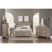 Canora Grey Milaniya Sleigh Bed King 4 Piece: Bed, Dresser, Mirror, Nightstand Wood in Gray | 60 H x 84 W x 88.5 D in | Wayfair