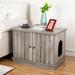 Tucker Murphy Pet™ Rustic Heavy Duty Cat Crate Furniture w/ Double Openings, Decorative Pet House End Table | 22 H x 29.5 W x 18 D in | Wayfair