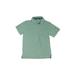 Tailor Vintage Short Sleeve Polo Shirt: Green Print Tops - Kids Girl's Size 12