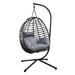 Topcraft Outdoor Wicker Swing Chair with Stand for Balcony