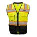 Fierce Safety Premium Surveyors Class 2 Heavy Duty Vest Tablet Pockets & Neck Pa
