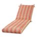 Greendale Home Fashions 73 x 23 Watermelon Stripe Outdoor Chaise Cushion