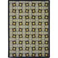 Joy Carpets 1663D-01 Any Day Matinee Marquee Star Rectangle Theater Area Rugs 01 Gray - 7 ft. 8 in. x 10 ft. 9 in.