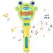 Light Up Magic Ball Toy Wand for Kids Multi-Color Spinning Wand Rotating LED Toy Wand with Music Magic Princess Sensory Toys for Autistic Children Reusable Light Up Wand for Kidsï¼ˆfrogï¼‰