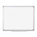 Bi-Silque Visual Communication Products MA0500790 Earth Easy-Clean Dry Erase Board White & Silver 36 x 48 in.