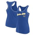 Women's Fanatics Branded Royal Golden State Warriors Wordmark Logo Racerback Tank Top