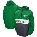 Men's Franchise Club Kelly Green North Texas Mean Alpha Anorak Half-Zip Jacket