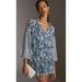 Anthropologie Dresses | Anthropologie Misa V-Neck Mini Floral Dress Size Medium | Color: Blue/White | Size: M