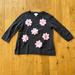 Kate Spade Shirts & Tops | Kate Spade Girls Sweater Size 10y With Pink Flowers Euc! | Color: Gray/Pink | Size: 10g