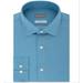 Michael Kors Shirts | Michael Kors Men's Performance Solid Dress Shirt Blue Size 18.5x34-35 | Color: Blue | Size: 18.5