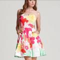 Lilly Pulitzer Dresses | Lilly Pulitzer Lavish Lilly Blossom Dress, Size 0 | Color: Pink/Yellow | Size: 0
