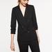Zara Jackets & Coats | New Zara $129 Double Breasted Pinstripe Jacket Blazer Small 7955/646 | Color: Black/White | Size: S