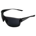 AlterImage Stream Wraparound Sports & Motorcycle Retro Sunglasses for Men or Women Gray Frame w/Rubber Tips & Nose Pads Smoke Lenses