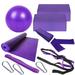 Boc 1 Set Yoga Brick Ergonomics High Bounce Strong Load Bearing Body Shaping Yoga Block Stretching Band 11 Pieces Set Fitness Equipme