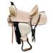 Resistance Kids Western Horse Ranch Saddle - Genuine Leather Saddle - 10 12 13 Youth Child Western Saddle