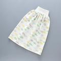 AURIGATE Tutu Skirt for Newborn Natural Washable Baby Diaper 3 Layers-Infant Cotton Diaper Cloth Skirt