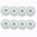 JHKJ Inline Skate Wheels 8 Pack Luminous Flash Inline Skates Replacement Wheel Light-up Wheels with Bearings, Blue,72mm