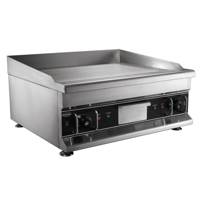 CombiSteel Professionelle Grillplatte 60x52 cm – glatt, 5 kW, mit Fettauffangschale Image