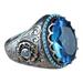 Wendunide 2024 2023 Clearance Rings for Women Large Saphire Ring Round Blue Gemstone Ring Vintage Ring Diamond Ring Gift Ring Peacock Shape Peacock Ring Diamond Ring Big Diamond Ring F