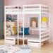White Functional Twin Loft Bed