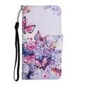 UUCOVERS for S-amsung Galaxy A14 5G Flip Wallet Case Colorful PU Leather Hand Strap Credit Card Slots Pocket Kickstand Magnetic Clasp Painted Phone Case for S-amsung A14 5G Multicolored Butterflies