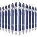 12 Pieces Ballpoint Pen with Stylus Tip 1.0 mm Black Ink Metal Pen Stylus Pen for Touch Screens 2 in 1 Stylus Ballpoint Pen (Dark Blue)