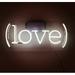 Queen Sense 14 Love Brackets Neon Sign Acrylic Man Cave Handmade Neon Light 114LWB