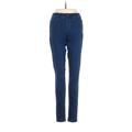 Uniqlo Jeggings - Mid/Reg Rise: Blue Bottoms - Women's Size 24 - Dark Wash