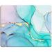 Armanza Mouse Pad Cyan Blue Marble Mouse Pad Washable Square Cloth Mousepad for Office Laptop Non-Slip Rubber Base Mouse Pads for Wireless Mouse Computer Mouse Pads for Desk