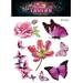 1/12 sheets Fashion Body Art Long Lasting Safe non -toxic Tattoo Sticker 3D Colorful Waterproof Butterfly Fake Tattoos Butterfly Temporary Tattoos RH022(1 SHEET)