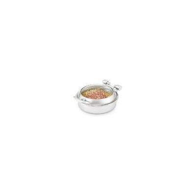 Vollrath 46125 Intrigue Glass Top Induction Chafer, Round, 6 qt, Mirror Finish, Stainless
