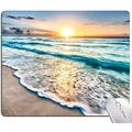 Armanza Mouse Pad Beach Sunset Mouse Pad Washable Square Waterproof Cute Mousepad for Gaming Office Laptop Non-Slip Rubber Computer Mouse Pads for Wireless Mouse Personalized Mouse Pads for Desk