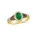 Le Vian Ring Featuring 1/2 Ct. T.w. Costa Smeralda Emeralds™, 1/6 Ct. T.w. Chocolate Diamonds, 1/3 Ct. T.w. Nude Diamonds™ In 14K Honey Gold, 7