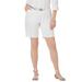 Plus Size Women's Chino Short by Jessica London in White (Size 24 W)