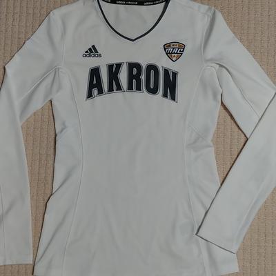 Adidas Tops | Adidas University Of Akron Mac Volleyball Jersey | Color: White | Size: S