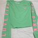 Pink Victoria's Secret Tops | Nwt Victorias Secret Pink Crop Top Large | Color: Green/Pink | Size: L