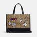 Coach Bags | Coach X Disney Dempsey Tote In Signature Canvas With Patches | Color: Black/Brown | Size: Os