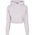 Kapuzenpullover URBAN CLASSICS "Damen Ladies Short Oversized Sweat Hoody" Gr. 4XL, lila (softlilac) Damen Pullover Hoodie Sweatshirt Oversize Shirts