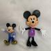 Disney Other | Mickey And Minnie Figures | Color: Purple | Size: Osg