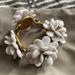 J. Crew Jewelry | Jcrew White Floral Bracelet | Color: Gold/White | Size: Os