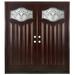 Door Destination Exterior Ready to Install Mahogany Prehung Front Entry Door Wood in Brown/Red | 80 H x 60 W x 1.75 D in | Wayfair MPARIS30X30X80LH