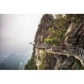 Millwood Pines Tianmen Mountain Walkway by Aaronchoi - Wrapped Canvas Photograph Canvas | 20 H x 30 W x 1.25 D in | Wayfair