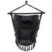 Dakota Fields Caterin Chair Hammock Canvas in Black | 56.5 H x 39 W x 20 D in | Wayfair 30F45DAC73C34E24AE324E6718D8070A