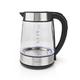 NEDIS kettle | 1.7L | glass | Transparent | 60,70,80,90,100 °C | Temperature display | 360 degree rotatable | Concealed heating element | Strix® Controller | Boil-Dry Protection 0.80 m Transparent
