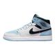 NIKE Men's Basketball Shoes, White/Ice Blue-black, 9 UK