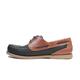 Loake Lymington Navy Nubuck/Brown Waxy Leather Mens Deck Shoes UK 9.5 Navy Nubuck/Brown Waxy