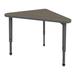 Marco Apex Series Adjustable Height Triangular Collaborative Desk Metal | 30 H x 40 W x 23 D in | Wayfair 38-2272-P8-BGY