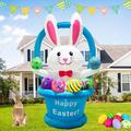 The Holiday Aisle® Easter Bunny Inflatable Polyester in Blue/Pink | 72 H x 44.5 W x 32.6 D in | Wayfair AF5F7B21D3294797B1CDBDD4EBF8BC3D