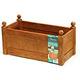 Direct Global Trading 26'' Clarence Classic Beech Stain Planter Trough with FREE Plastic Liner